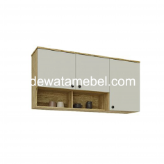 Hanging Kitchen Cabinet Size 120 - GARVANI PIXIE KC WALL UNIT / Sonoma Light - White